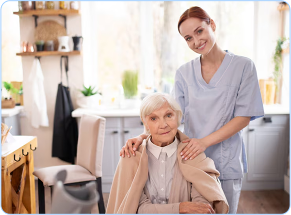 Caregiver with elderly